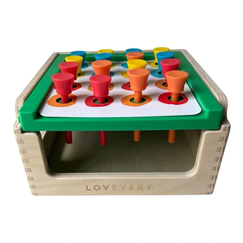 Lovevery Match & Tap Box Toy Investigator Play Kit Hammer Montessori Toddler